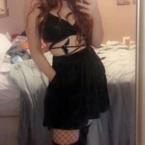 4 piece bat themed outfit Dolls Kill